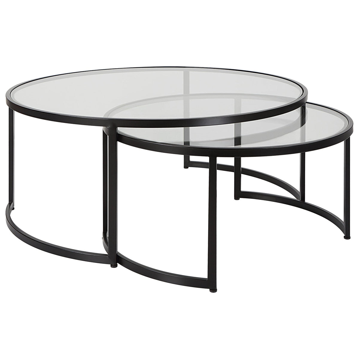 Uttermost Rhea Black Nesting Coffee Tables S/2 Nesting Tables| Uttermost