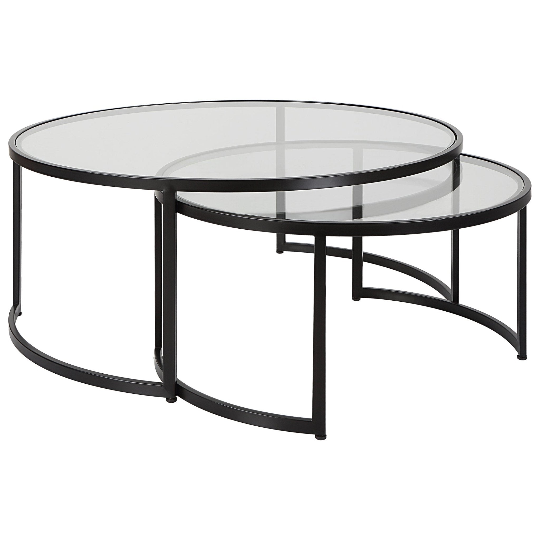 Uttermost Rhea Black Nesting Coffee Tables S/2 Nesting Tables| Uttermost