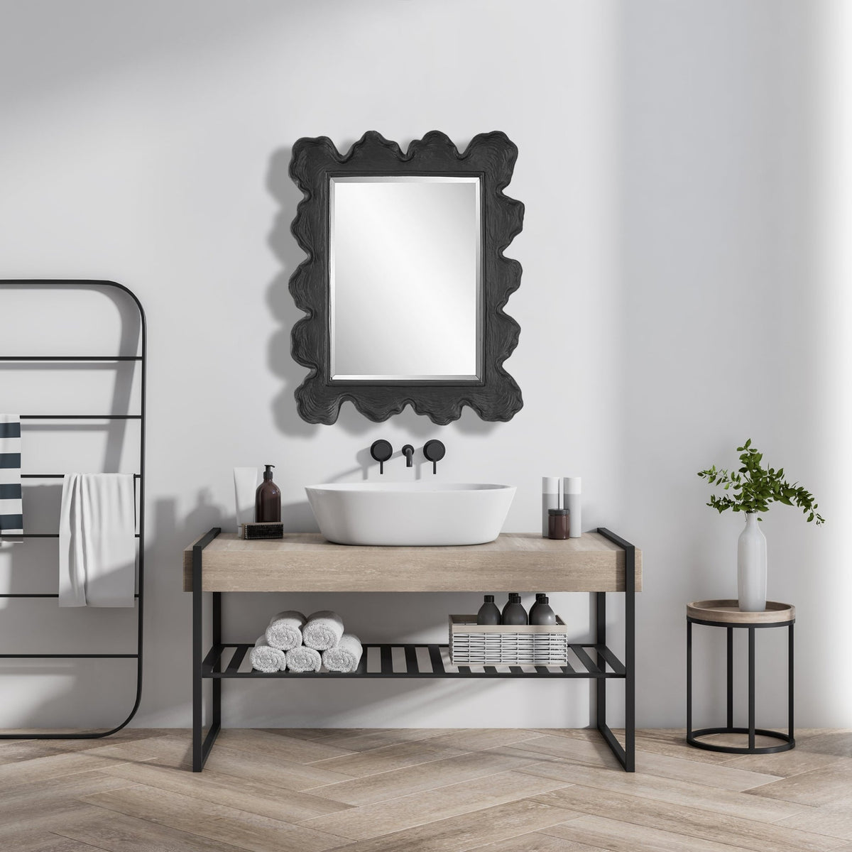 Uttermost Sea Coral Black Mirror Mirrors| Uttermost