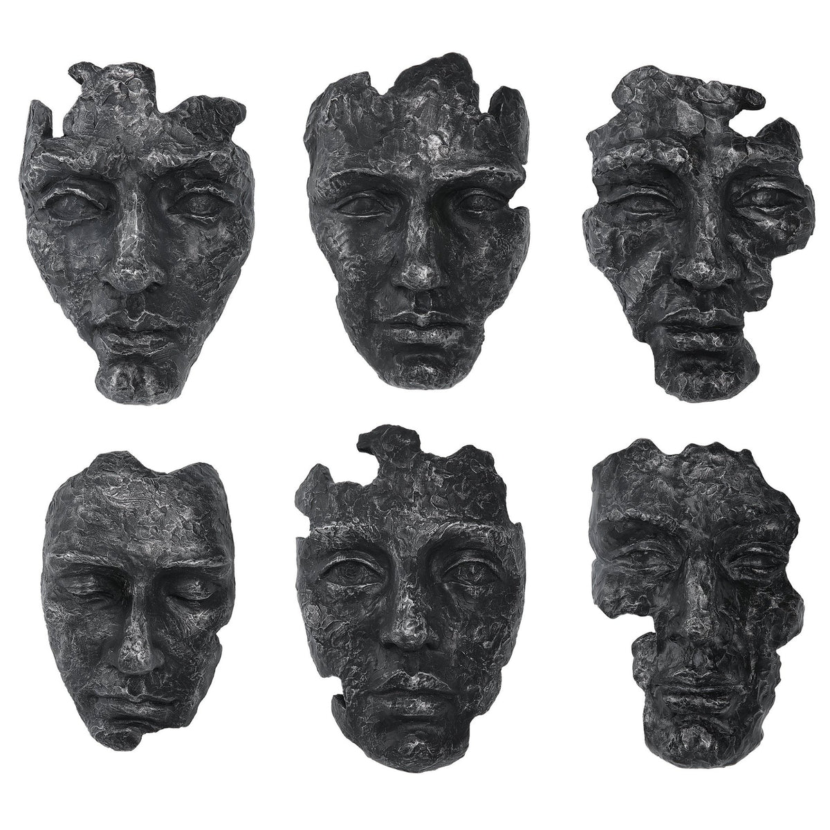 Uttermost Self-Portrait Metallic Wall Decor, Set/6 Wall Decors| Uttermost