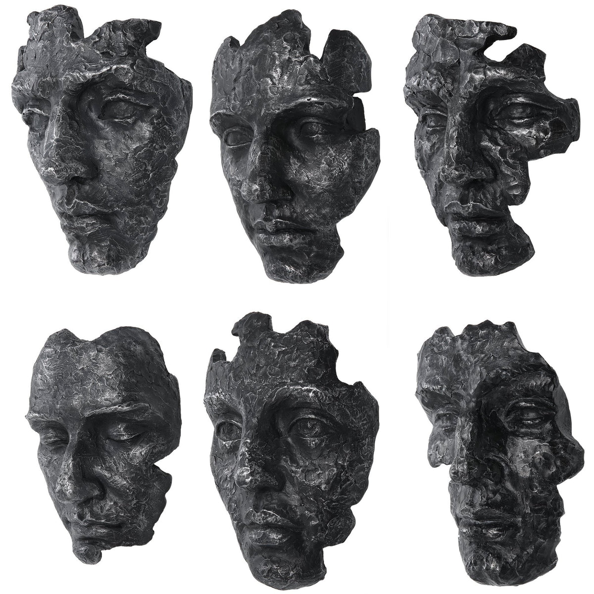 Uttermost Self-Portrait Metallic Wall Decor, Set/6 Wall Decors| Uttermost
