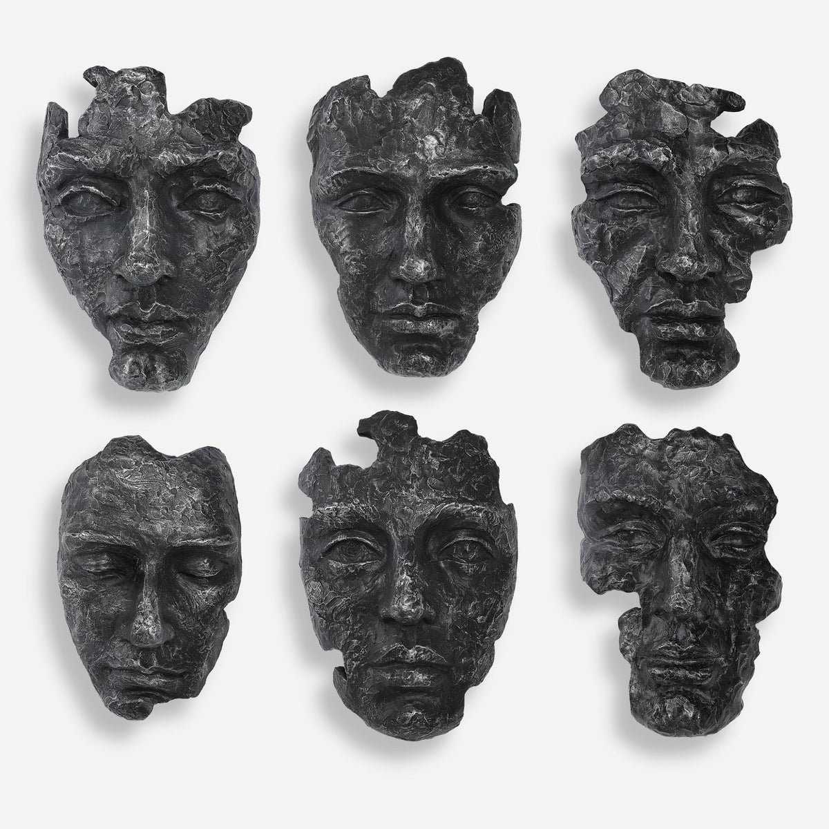 Uttermost Self-Portrait Metallic Wall Decor, Set/6 Wall Decors| Uttermost