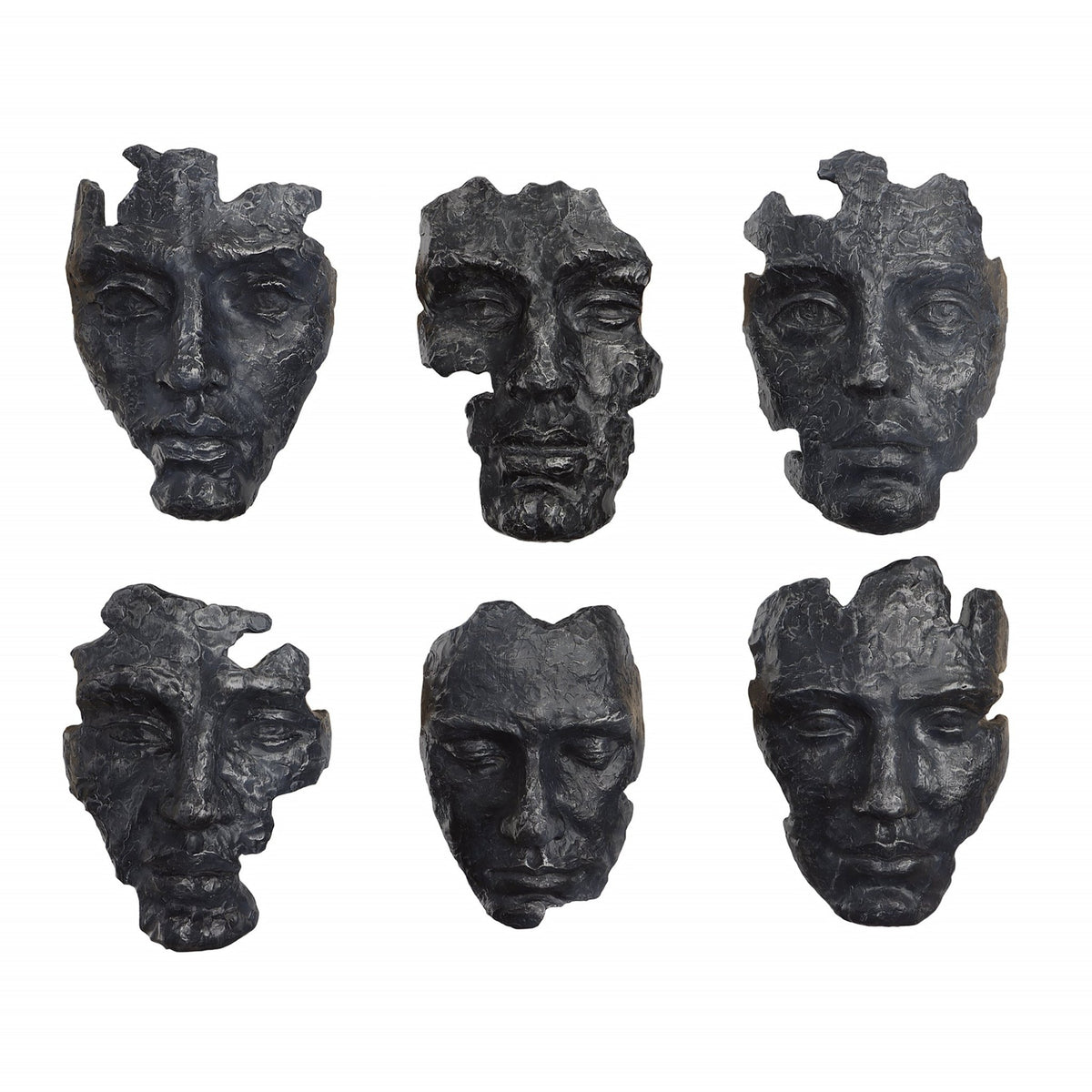 Uttermost Self-Portrait Metallic Wall Decor, Set/6 Wall Decors| Uttermost