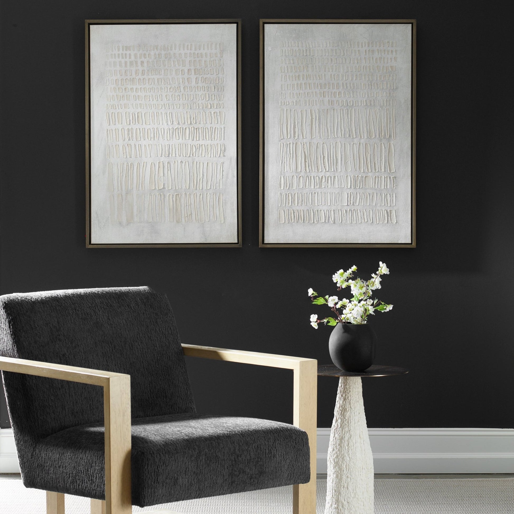 Uttermost Social Theory Framed Canvases Set/2 Wall Art| Uttermost