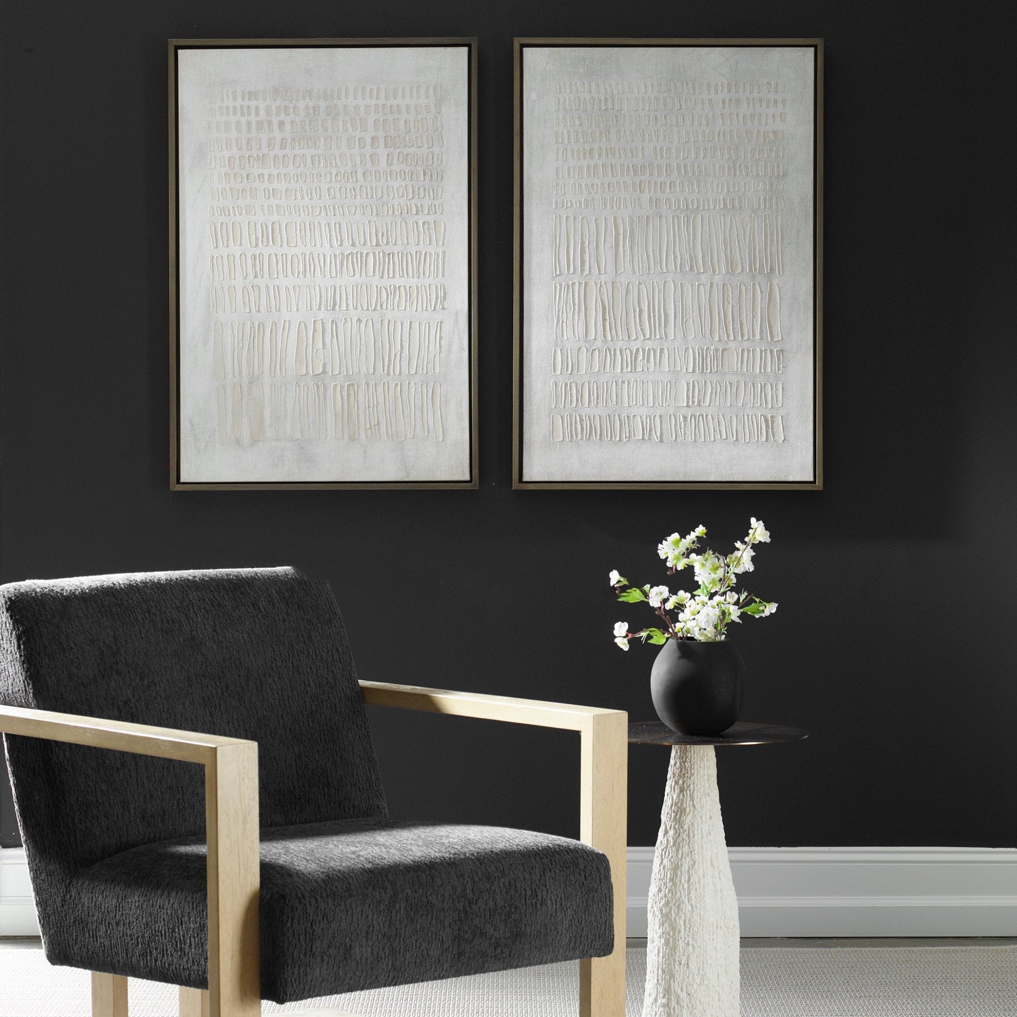 Uttermost Social Theory Framed Canvases Set/2 Wall Art| Uttermost