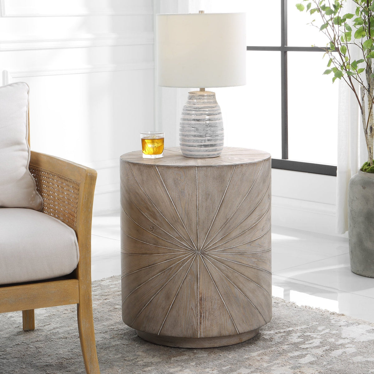 Uttermost Starshine Wooden Side Table Table Decors| Uttermost