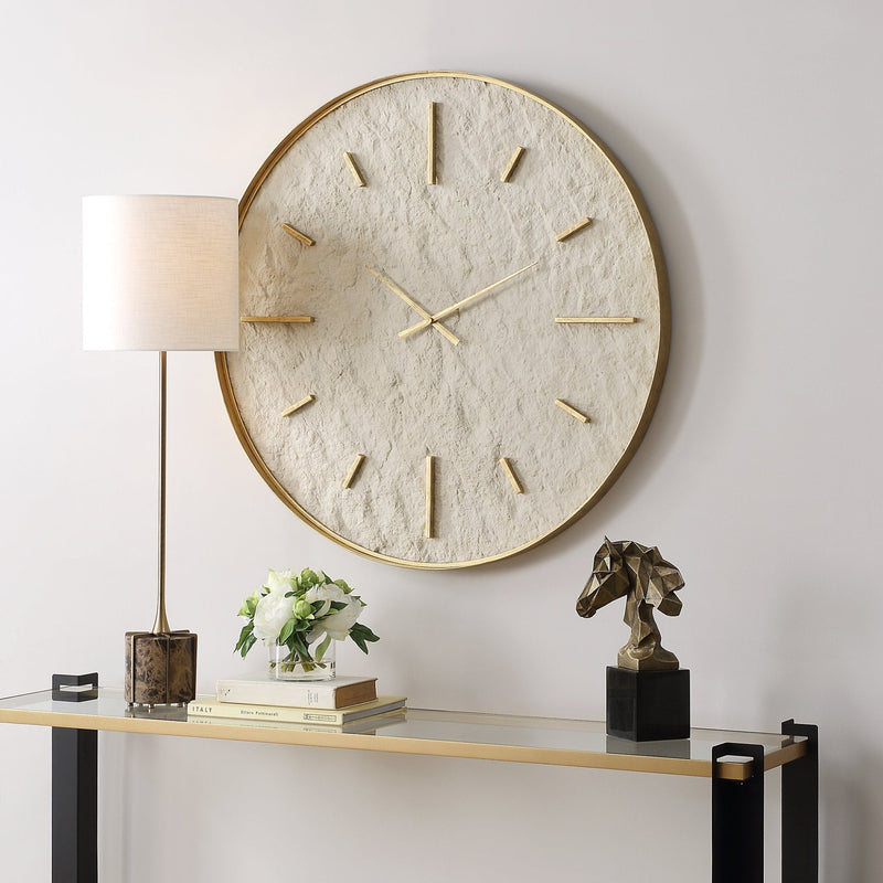 Uttermost Stone Serenity Wall Clock - Al Rugaib Furniture