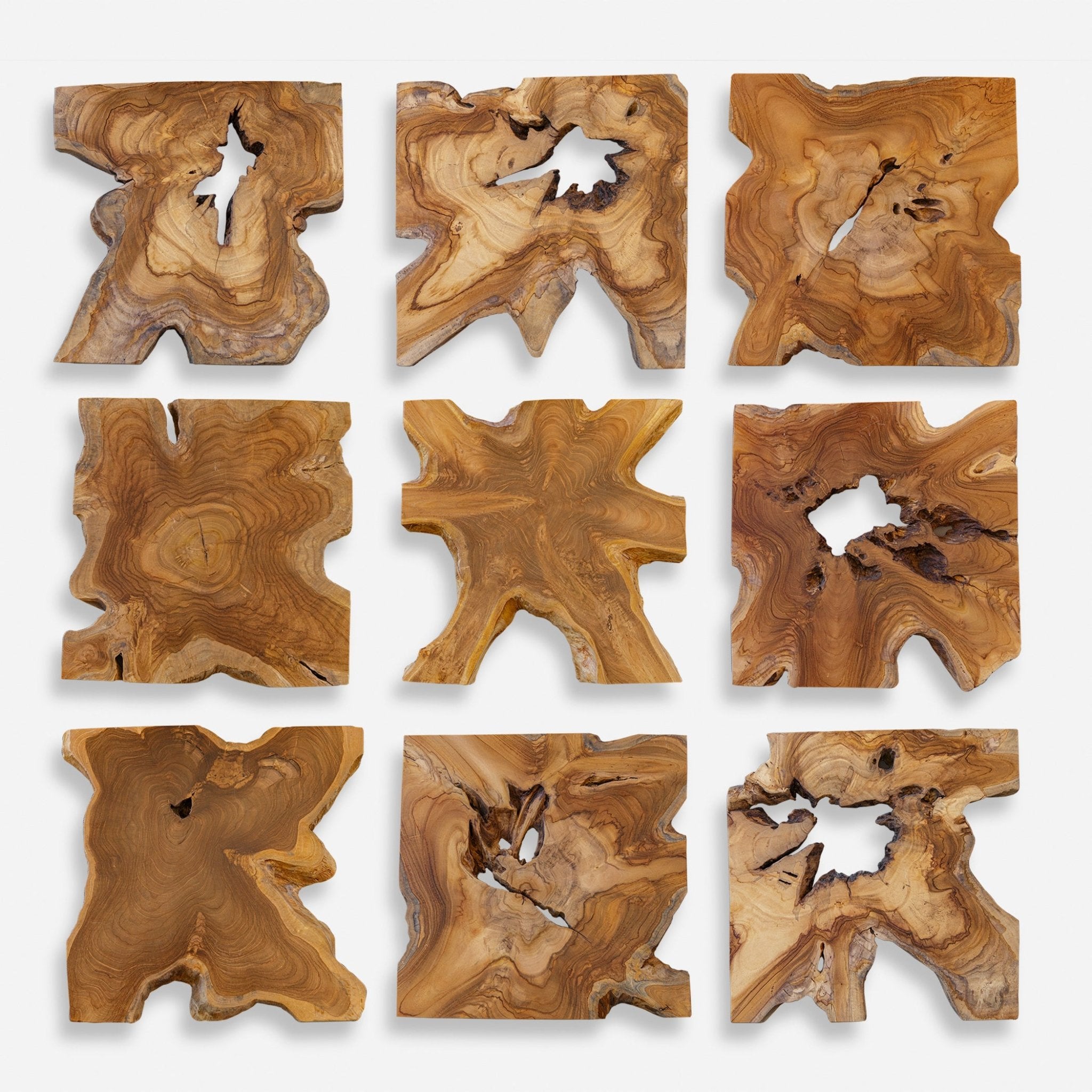 Uttermost Talia Wood Wall Decor Set/9 Wall Art| Uttermost