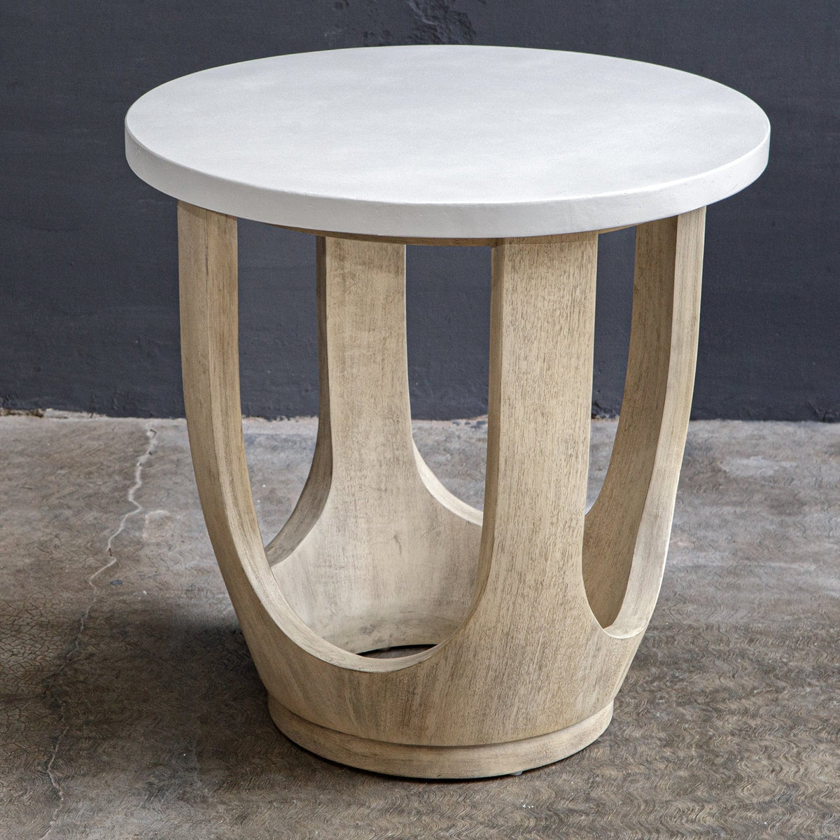 Uttermost Tatli Stone Top Side Table Table Decors| Uttermost