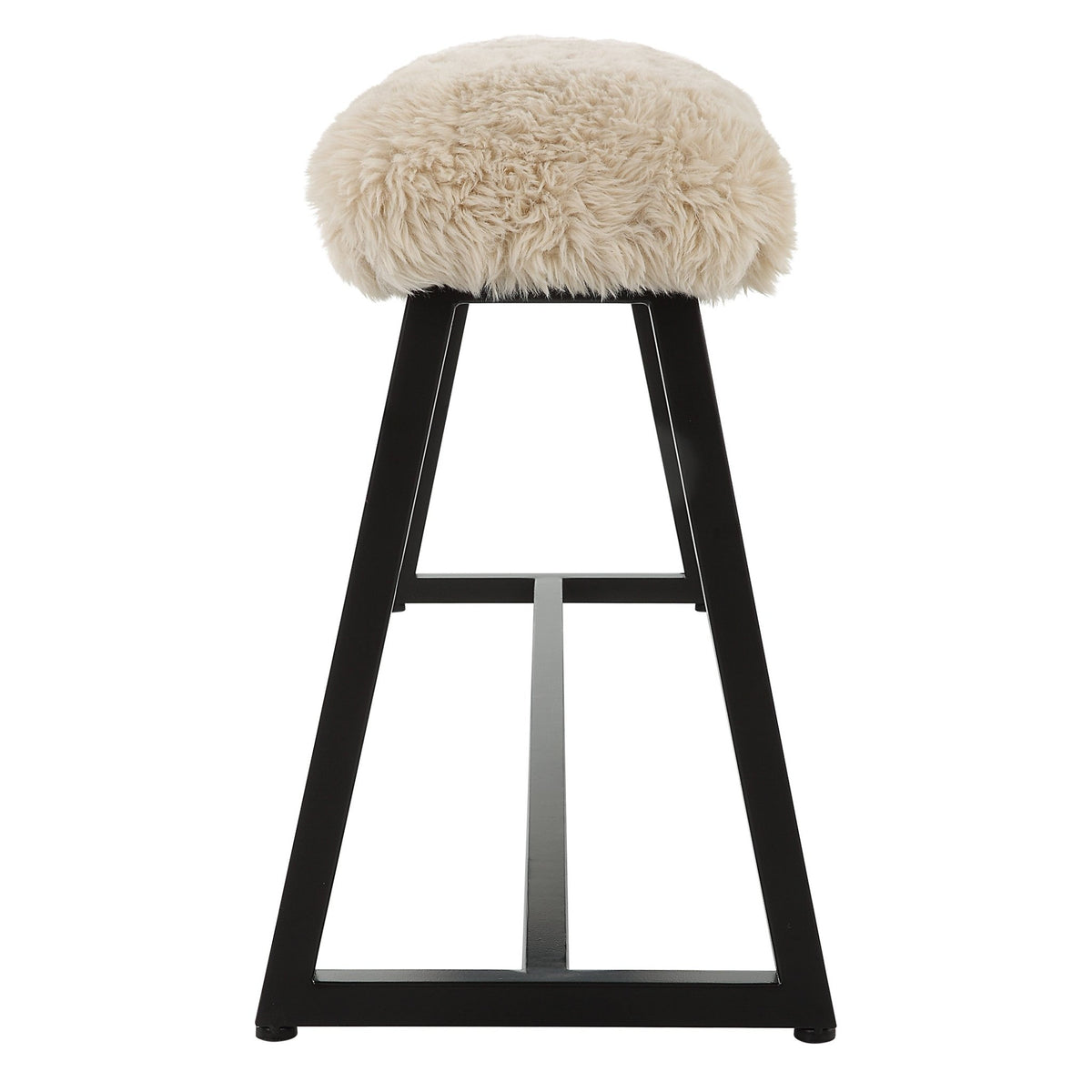Uttermost Taupo Sheepskin Bench Table Decors| Uttermost