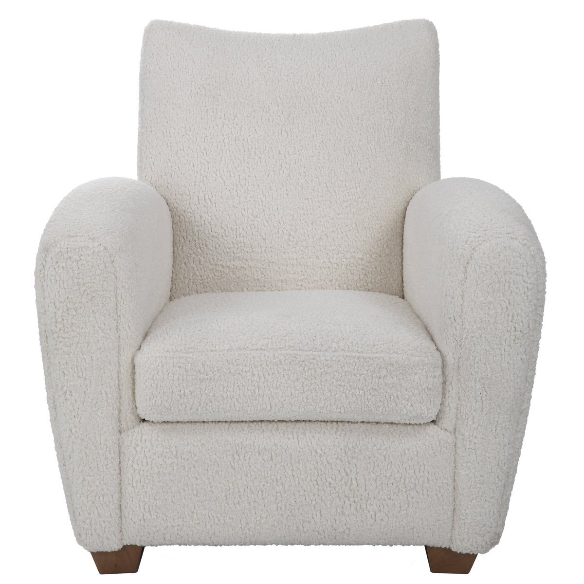 Uttermost Teddy White Shearling Accent Chair Table Decors| Uttermost