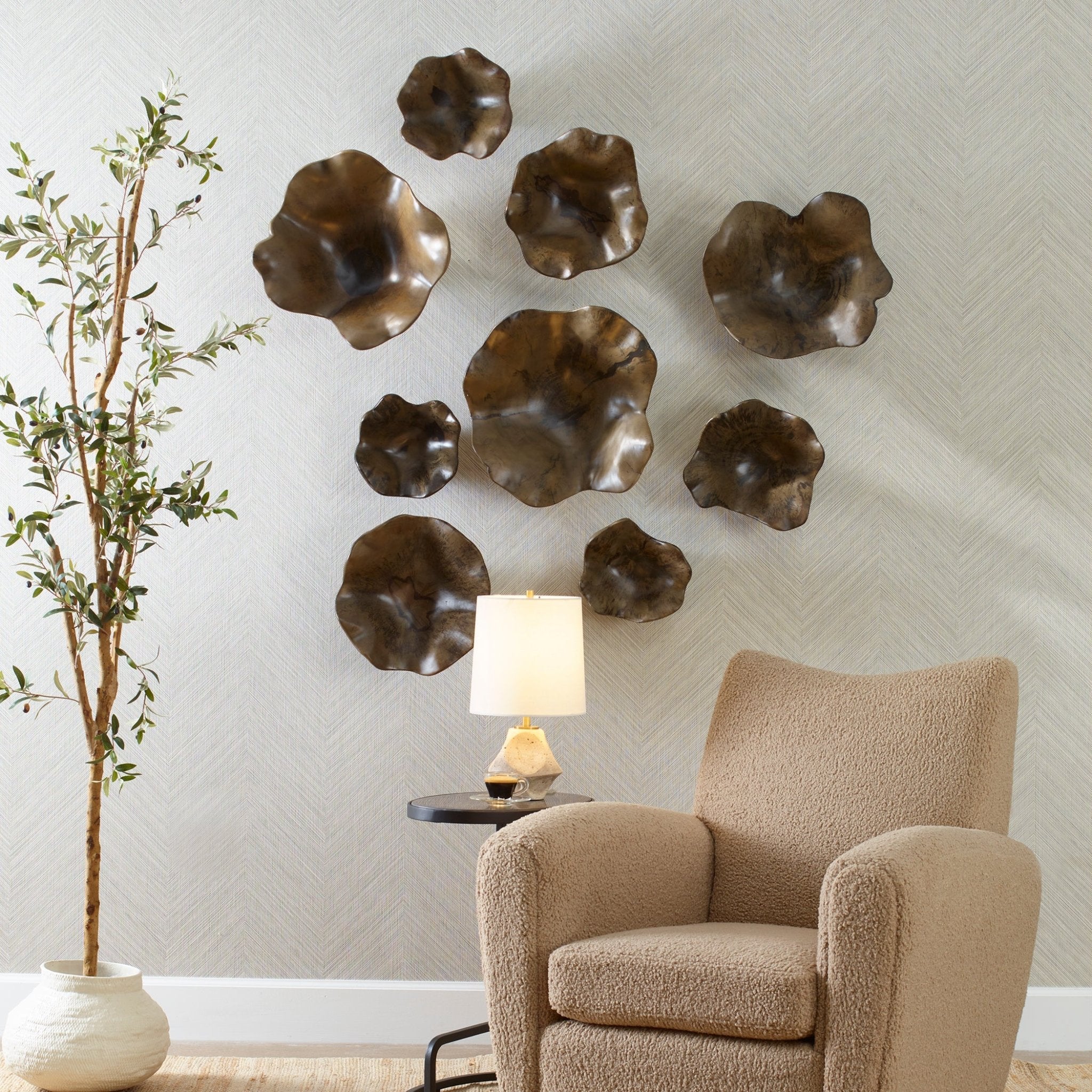 Uttermost Two Wood Wall Décor In Mocha, S/3 Wall Art| Uttermost