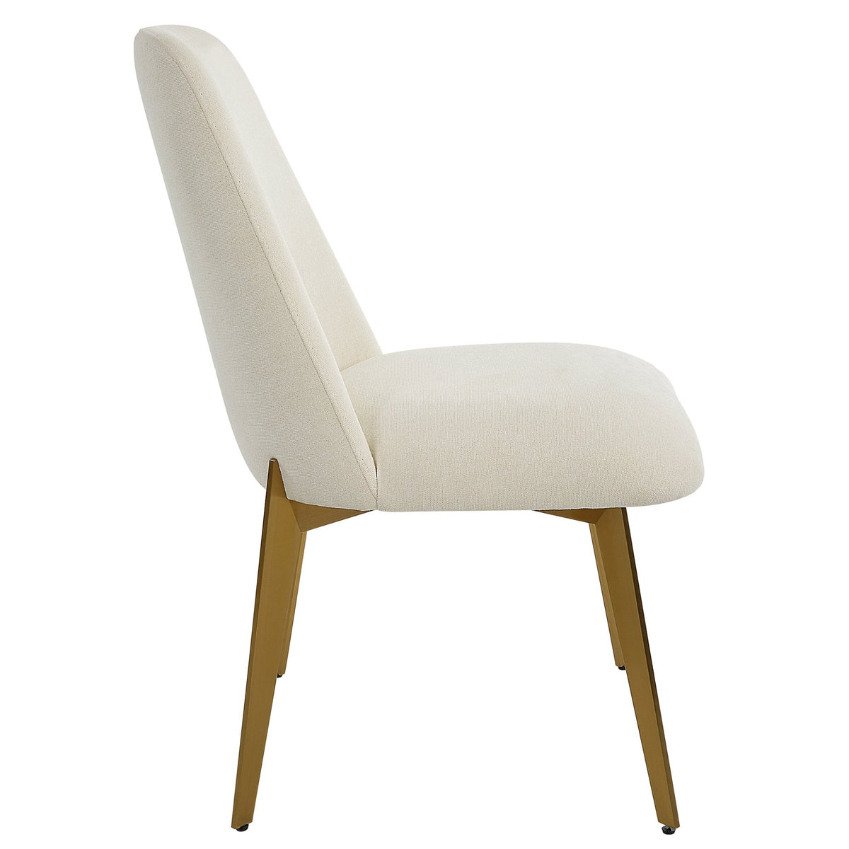 Uttermost Vantage Off White Fabric Dining Chair Table Decors| Uttermost