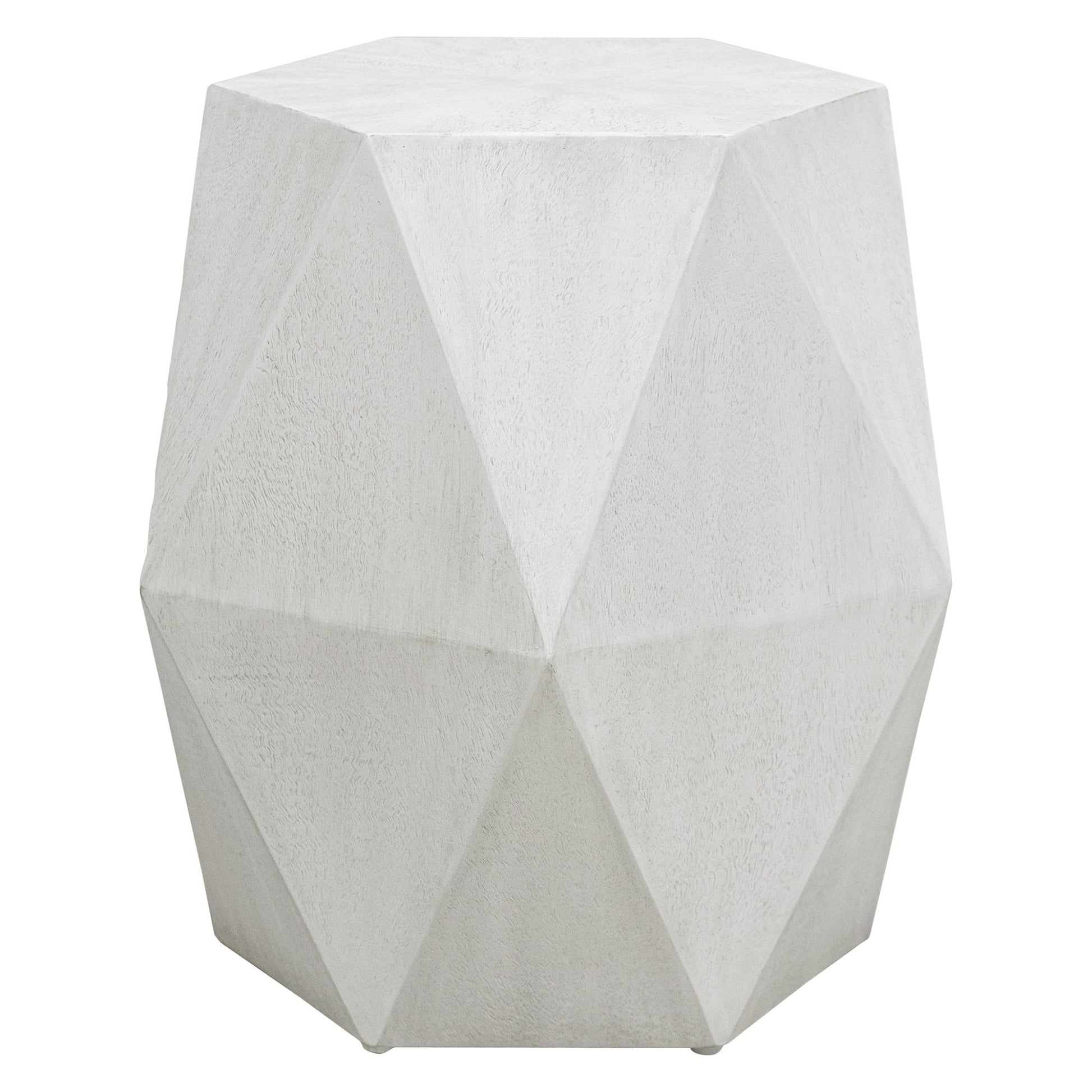Uttermost Volker White Geometric Accent Table Table Decors| Uttermost