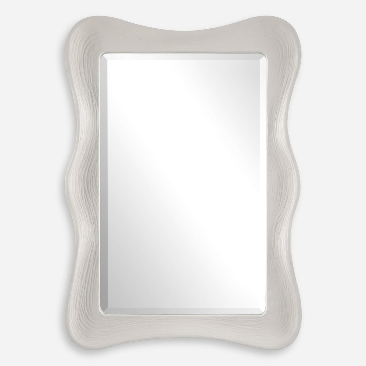 Uttermost Whitehaven Wavy Rectangle Mirror Table Decors| Uttermost