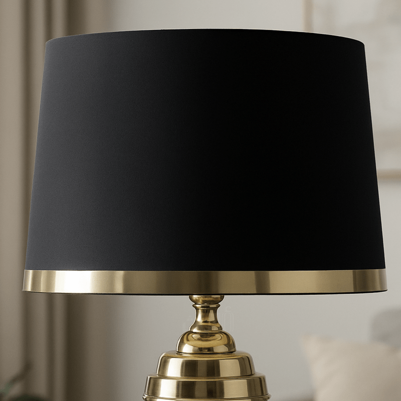 uxury Side Lamp with Classic Black and Gold Design - Al Rugaib Furniture