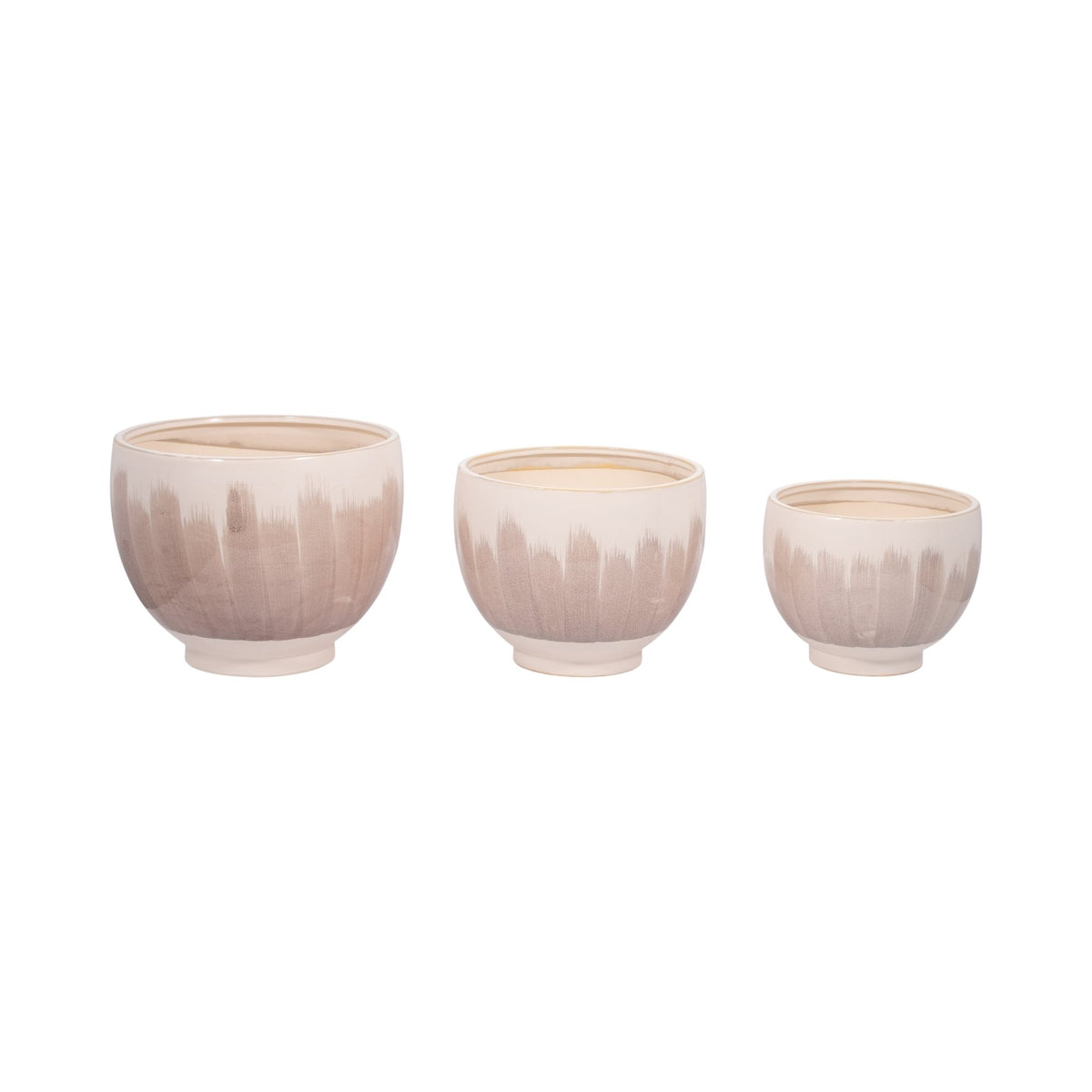 VALDIVA CERAMIC PLANTERS - SET OF 3 Outdoor Planters| Sagebrook Home
