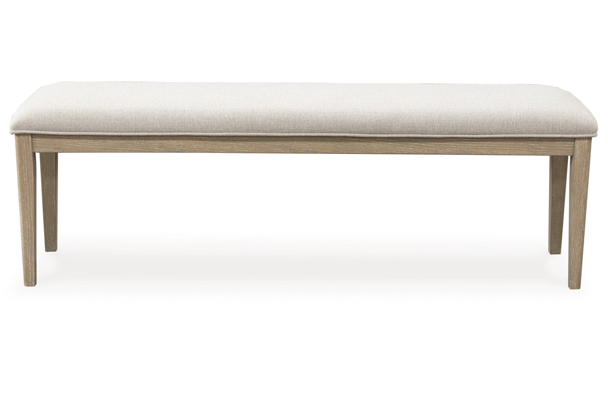 Vallardia 56" Upholstered Dining Bench Dining Benches| Ashley Homestore