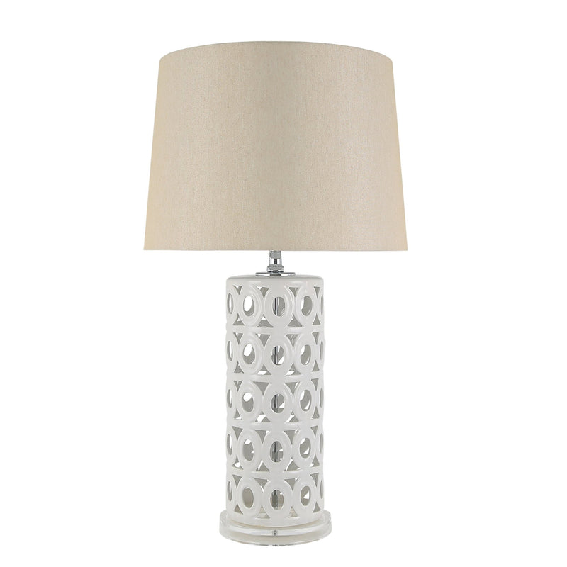 VARIEGATED CACERAMIC TABLE LAMP - Al Rugaib Furniture
