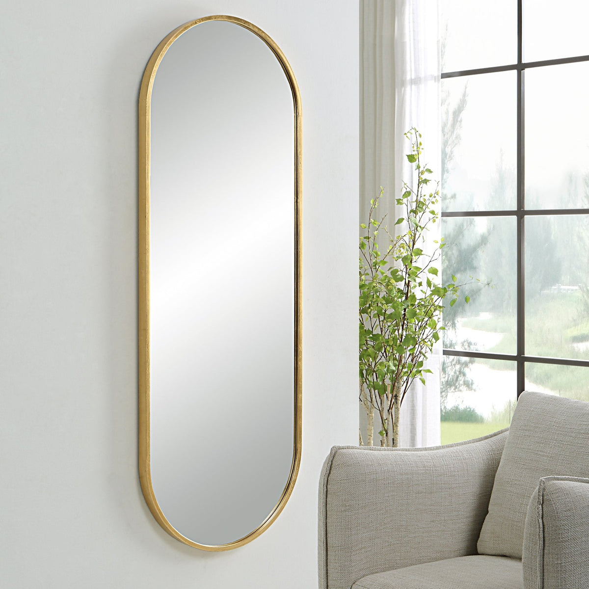 Varina Tall Mirror, Gold Mirrors| Uttermost
