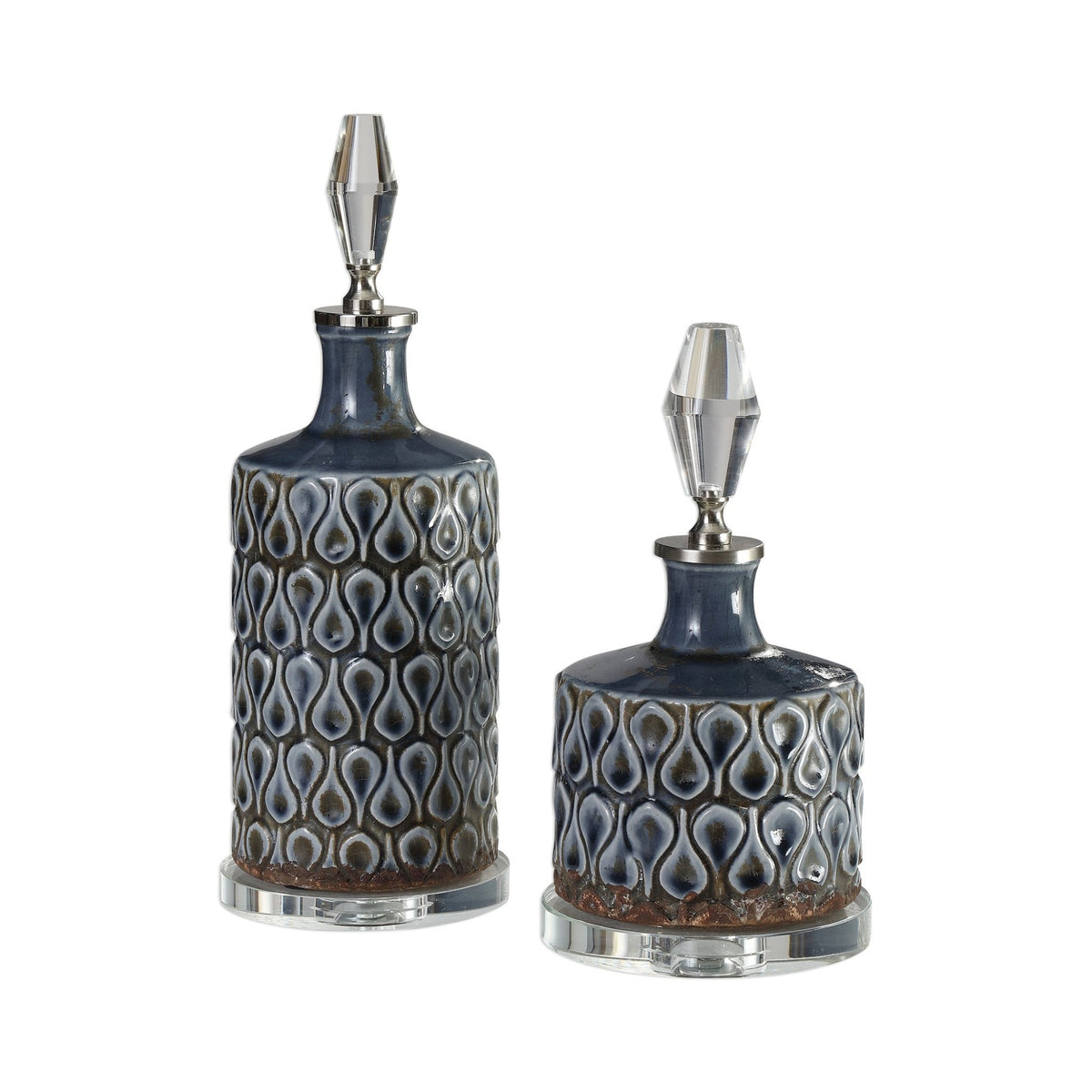 Varuna Bottles, S/2 Table Decors| Uttermost