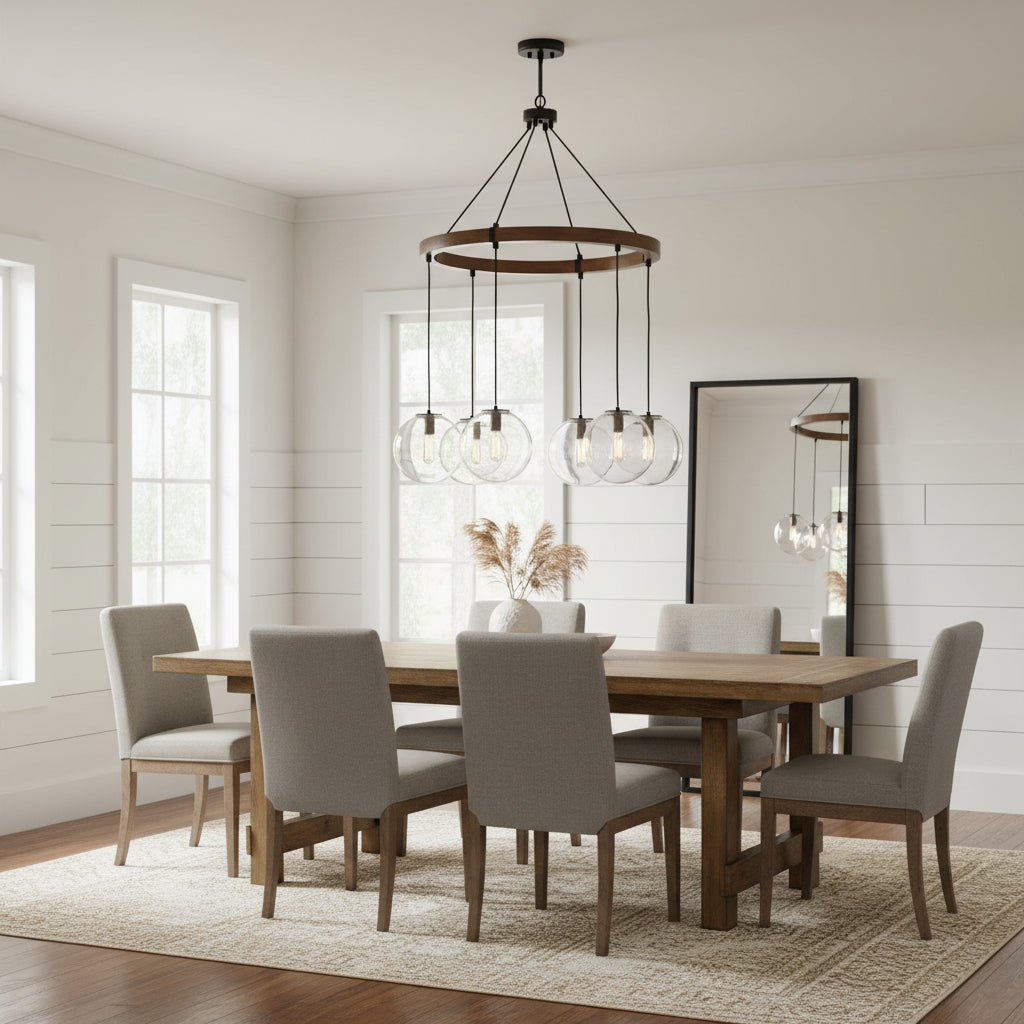 Vaughn, 6 Lt. Chandelier chandeliers| Uttermost