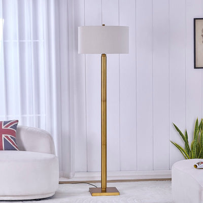Vela Brass Floor Lamp - Al Rugaib Furniture
