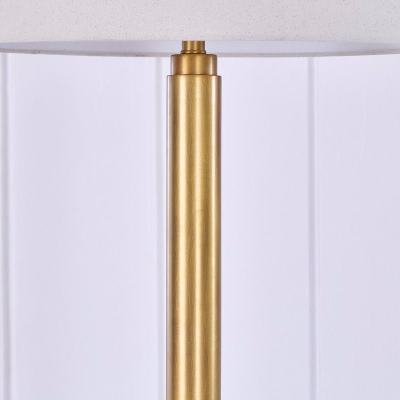 72'H Lumar Brass Metal Floor Lamp Floor lamps| Crestview