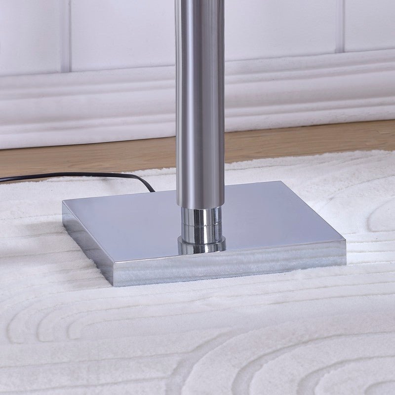 72'H Lumar Silver Metal Floor Lamp Floor lamps| Crestview