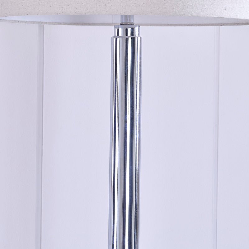 72'H Lumar Silver Metal Floor Lamp Floor lamps| Crestview
