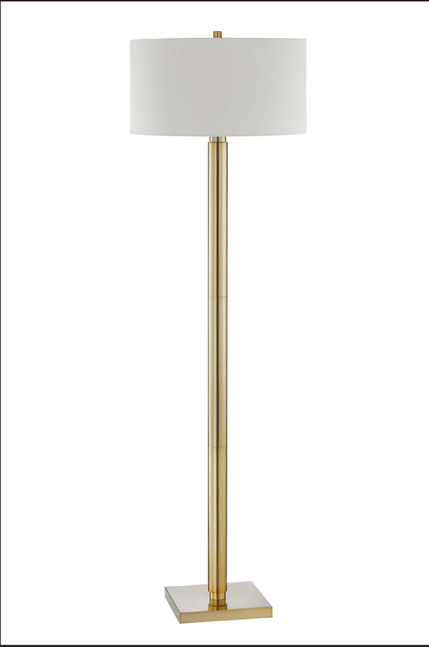 72'H Lumar Gold Metal Floor Lamp Floor lamps| Crestview