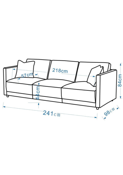 Velano Velvet Green 3 seater Sofa - Al Rugaib Furniture