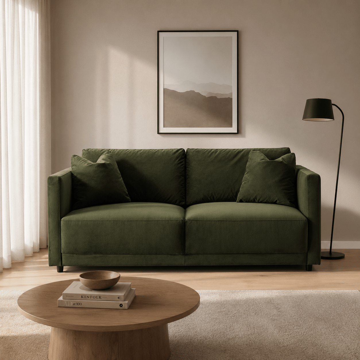 Velano Velvet Green Loveseat Sofas & Loveseats| Roots Furniture