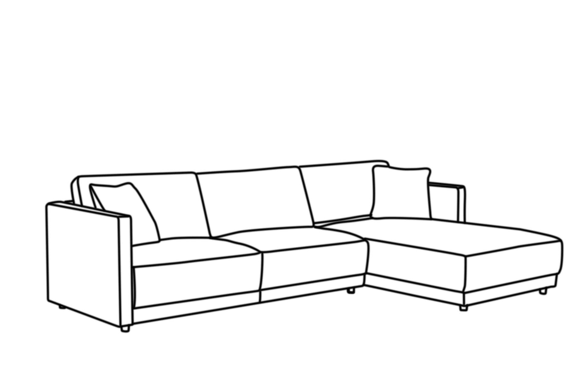 Velano Velvet Green Sectional Right Sectionals| Roots Furniture