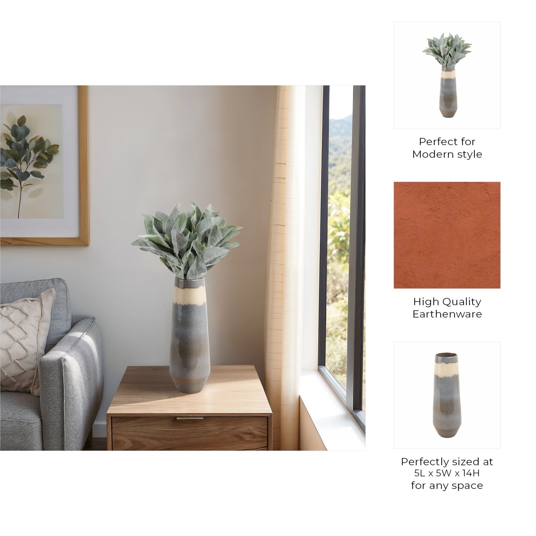 Velha Portugal Vase Vases and Jars| Sagebrook Home