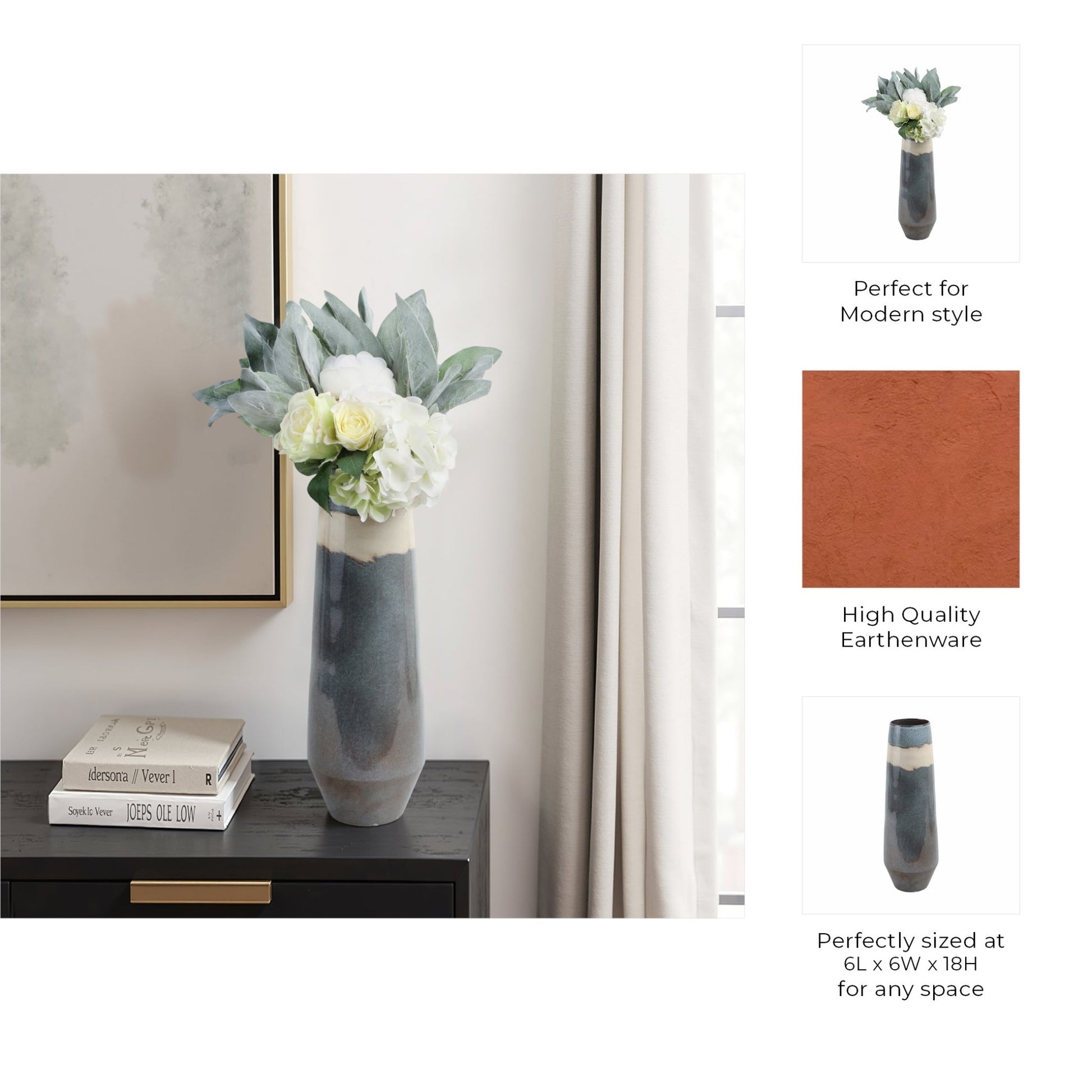 Velha Portugal Vase Vases and Jars| Sagebrook Home