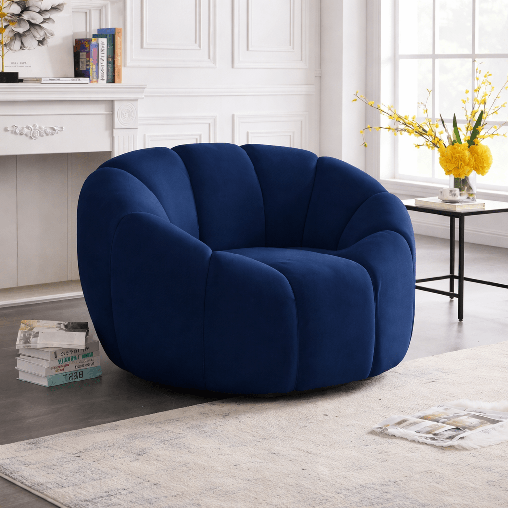 Velvet and Swedish Wood Chair By Alhome - 100x95x70 cm - 11011109 Chairs| Alhome
