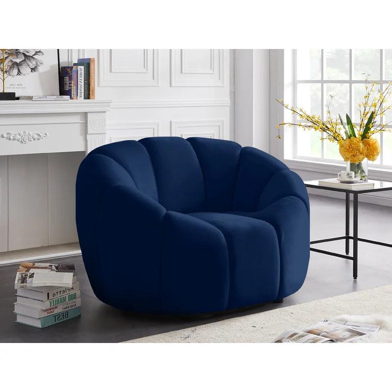 Velvet and Swedish Wood Chair By Alhome - 100x95x70 cm -a Chairs| Alhome