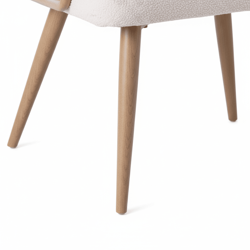Vera Dining chair – bouclé with rattan back Dining Chair| Otath