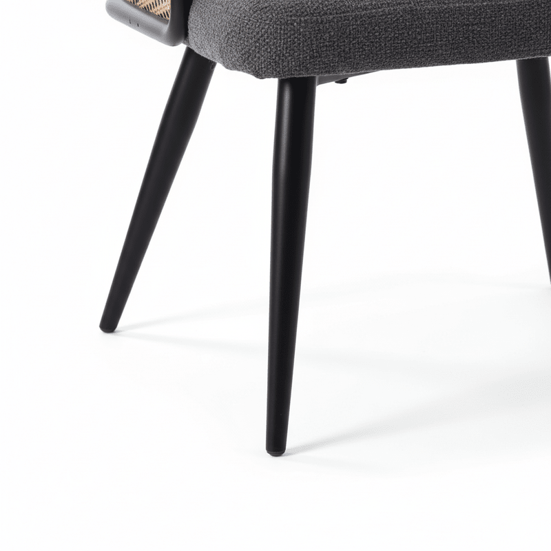 Vera Dining chair – bouclé with rattan back Dining Chair| Otath
