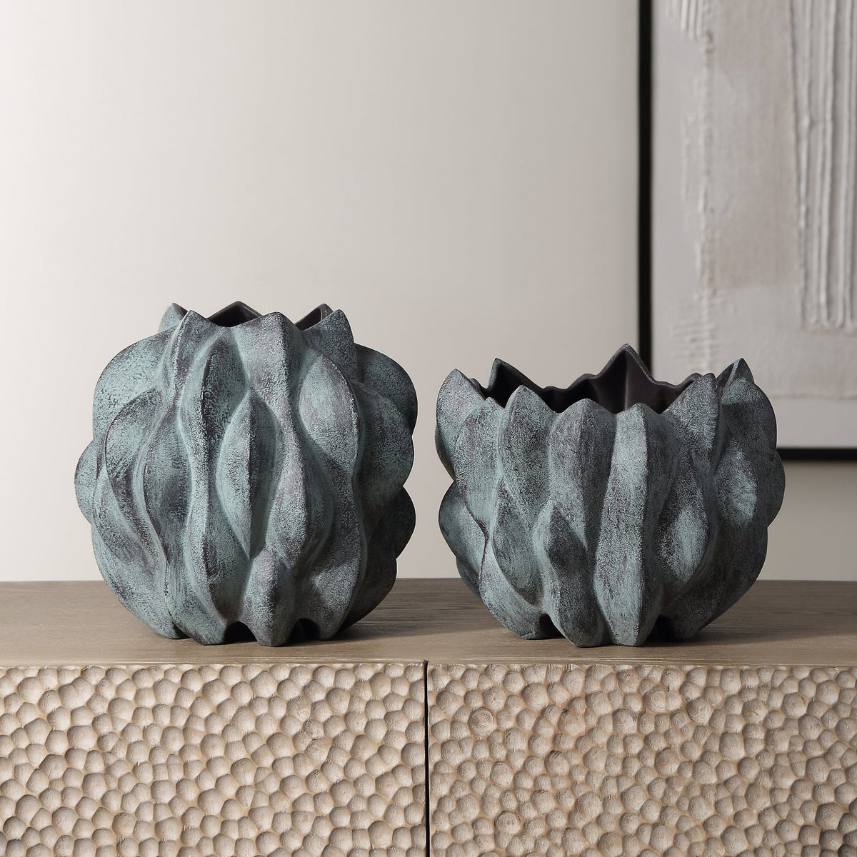 Verdant Bronze, Vases, S/2 Vases and Jars| Uttermost