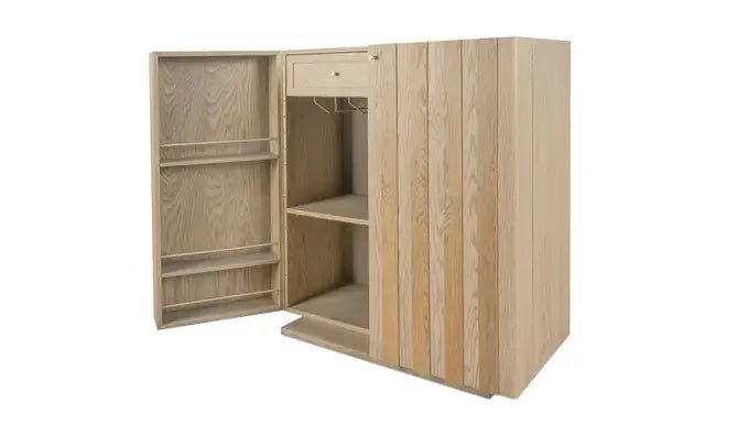 Vermentino Bar Cabinet Oak - Al Rugaib Furniture