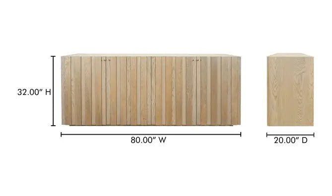 Vermentino Sideboard Oak - Al Rugaib Furniture
