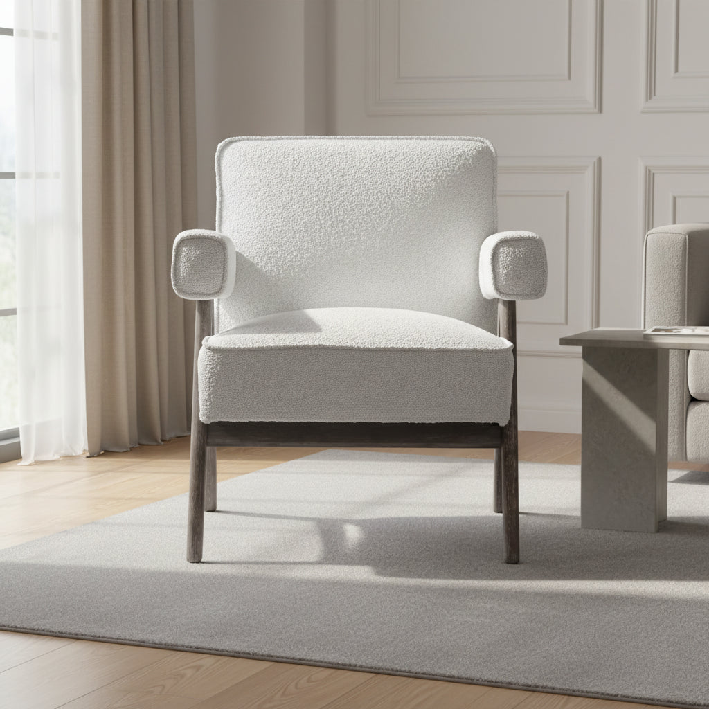 Verona cream boucle Dining Chair Dining Chairs| Roots Furniture