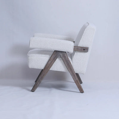Verona cream boucle Dining Chair - Al Rugaib Furniture