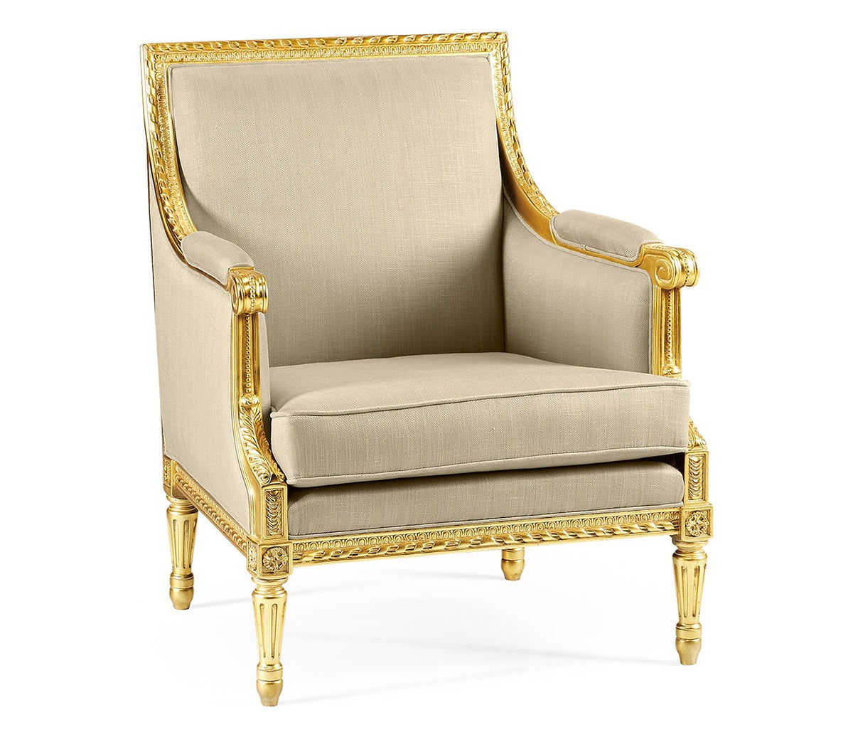 Versailles Collection - Antique Gold-leaf Occasional Chair Ground Decors| Jonathan Charles