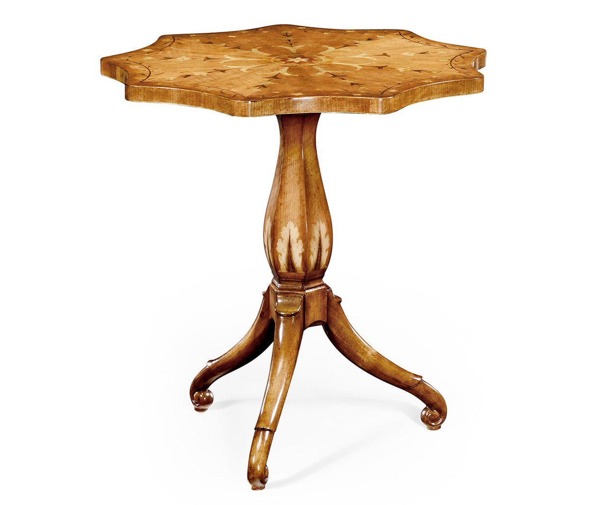 Versailles Collection - Finely inlaid lamp table with nine sided top Accent & End Tables| Jonathan Charles