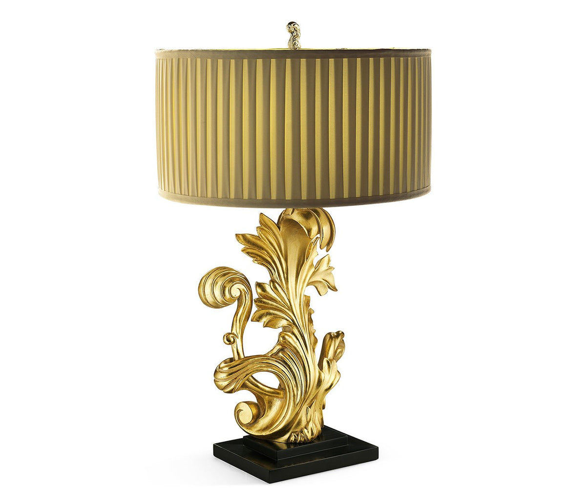 Versailles Collection - Gold-leaf gilded carved table lamp Accent & End Tables| Jonathan Charles