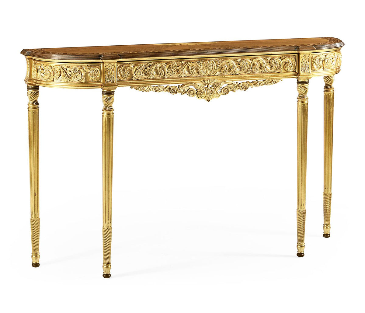 Versailles Collection - Louis IV style narrow gilded console Consoles & Sideboards| Jonathan Charles