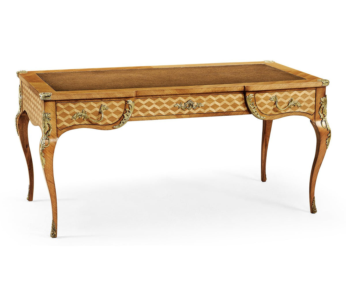 Versailles Collection - Satinwood and marquetry bureau plat Ground Decors| Jonathan Charles